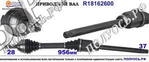 Приводной вал CITROEN,PEUGEOT 3273GN,3273GP,3273JT,3273JV,3273QZ,3273RA,3273SQ,3273SR,3273WT,3273WY,3273WZ,9644775980,9682498480,9683382080,9685209680,18162600